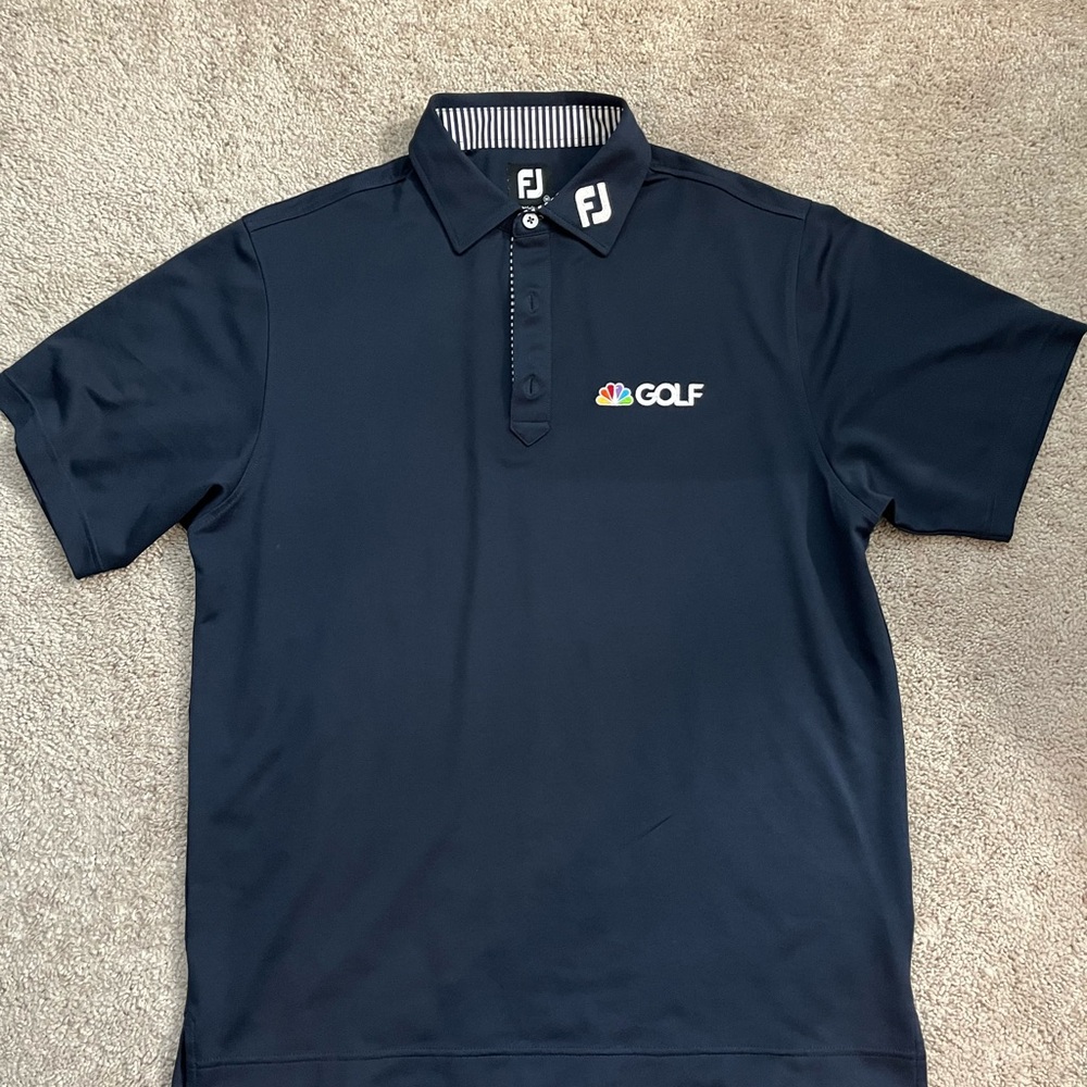 FJ Men's Navy NBC Golf Shirt